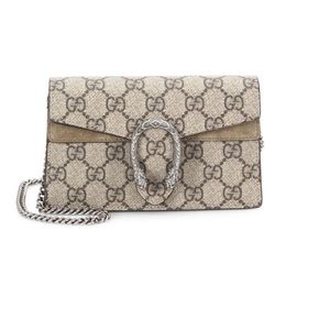 Authentic Gucci Dionysus GG Supreme Super Mini Bag